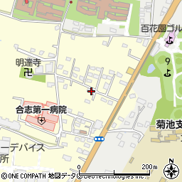 熊本県合志市御代志819-1周辺の地図