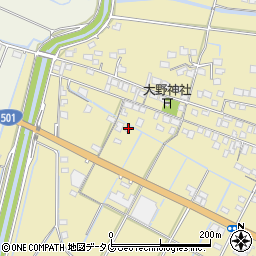 熊本県玉名市滑石2696-2周辺の地図