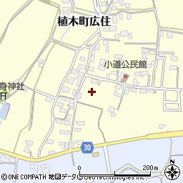 熊本県熊本市北区植木町広住1317周辺の地図