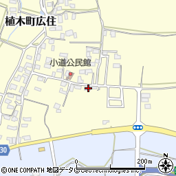 熊本県熊本市北区植木町広住1355周辺の地図