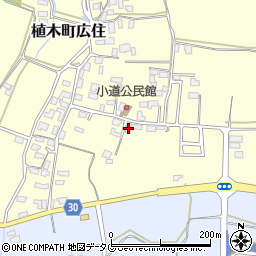 熊本県熊本市北区植木町広住1341周辺の地図