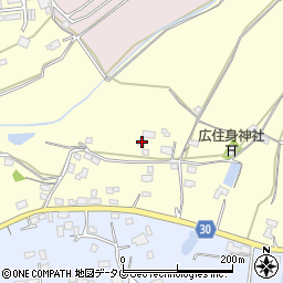 熊本県熊本市北区植木町広住831周辺の地図