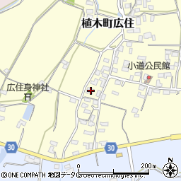 熊本県熊本市北区植木町広住1545周辺の地図