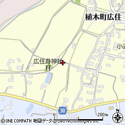 熊本県熊本市北区植木町広住1225周辺の地図