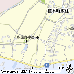 熊本県熊本市北区植木町広住1217周辺の地図