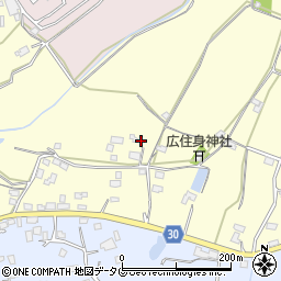 熊本県熊本市北区植木町広住825周辺の地図