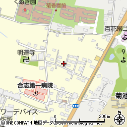 熊本県合志市御代志821-10周辺の地図
