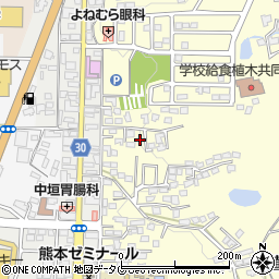 熊本県熊本市北区植木町広住376-12周辺の地図