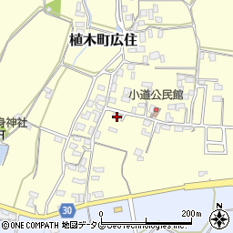 熊本県熊本市北区植木町広住1317-1周辺の地図