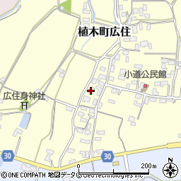 熊本県熊本市北区植木町広住1542周辺の地図