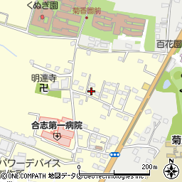 熊本県合志市御代志821-2周辺の地図