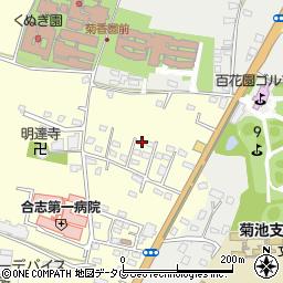 熊本県合志市御代志821-9周辺の地図