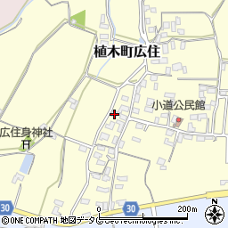 熊本県熊本市北区植木町広住1541周辺の地図