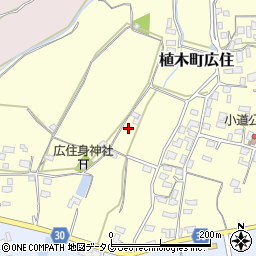 熊本県熊本市北区植木町広住1208周辺の地図