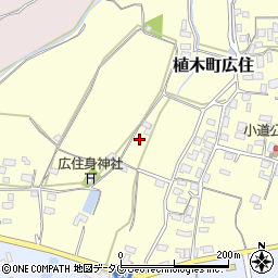 熊本県熊本市北区植木町広住1208周辺の地図