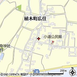 熊本県熊本市北区植木町広住1498周辺の地図