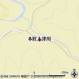 大分県佐伯市本匠大字上津川周辺の地図