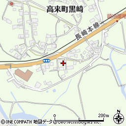 長崎県諫早市高来町黒崎312周辺の地図