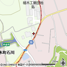 熊本クミアイプロパン城北営業所周辺の地図