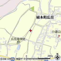 熊本県熊本市北区植木町広住1207周辺の地図