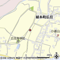 熊本県熊本市北区植木町広住1207周辺の地図