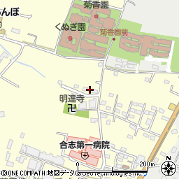 熊本県合志市御代志734-9周辺の地図