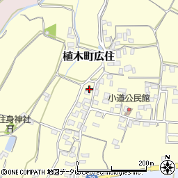 熊本県熊本市北区植木町広住1536周辺の地図