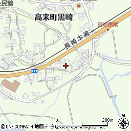 長崎県諫早市高来町黒崎306周辺の地図