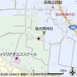 熊本県熊本市北区植木町後古閑73周辺の地図