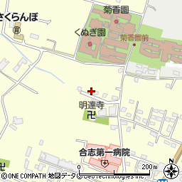 熊本県合志市御代志734-5周辺の地図