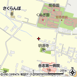熊本県合志市御代志734-3周辺の地図