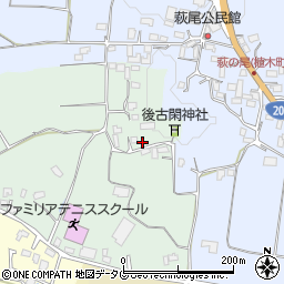 熊本県熊本市北区植木町後古閑25周辺の地図