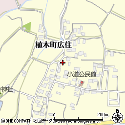 熊本県熊本市北区植木町広住1534周辺の地図