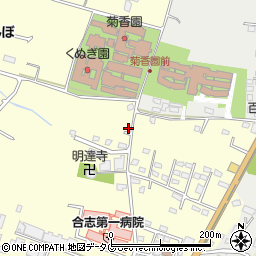 熊本県合志市御代志733-7周辺の地図