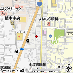 熊本県熊本市北区植木町植木101周辺の地図