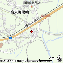 長崎県諫早市高来町黒崎262周辺の地図