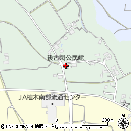 熊本県熊本市北区植木町後古閑140周辺の地図