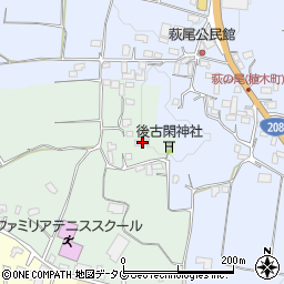 熊本県熊本市北区植木町後古閑25-2周辺の地図