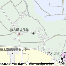 熊本県熊本市北区植木町後古閑137周辺の地図