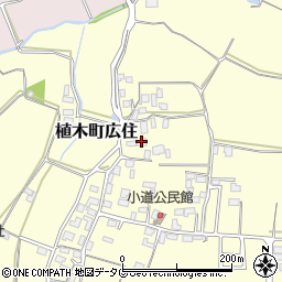 熊本県熊本市北区植木町広住1521周辺の地図