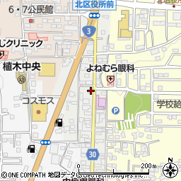 熊本県熊本市北区植木町植木104周辺の地図