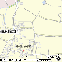 熊本県熊本市北区植木町広住1523-3周辺の地図