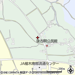 熊本県熊本市北区植木町後古閑285周辺の地図