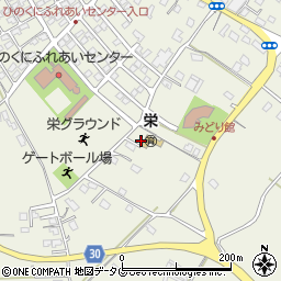 熊本県合志市栄2354-1周辺の地図