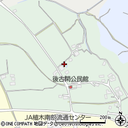 熊本県熊本市北区植木町後古閑218周辺の地図
