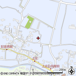 熊本県合志市上庄周辺の地図
