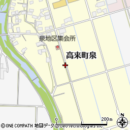 長崎県諫早市高来町泉周辺の地図