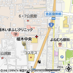 熊本県熊本市北区植木町一木173周辺の地図