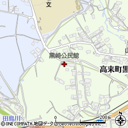 長崎県諫早市高来町黒崎427周辺の地図