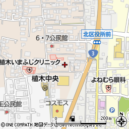 熊本県熊本市北区植木町一木174周辺の地図